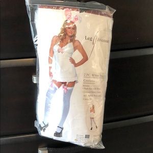 White funny Halloween costume